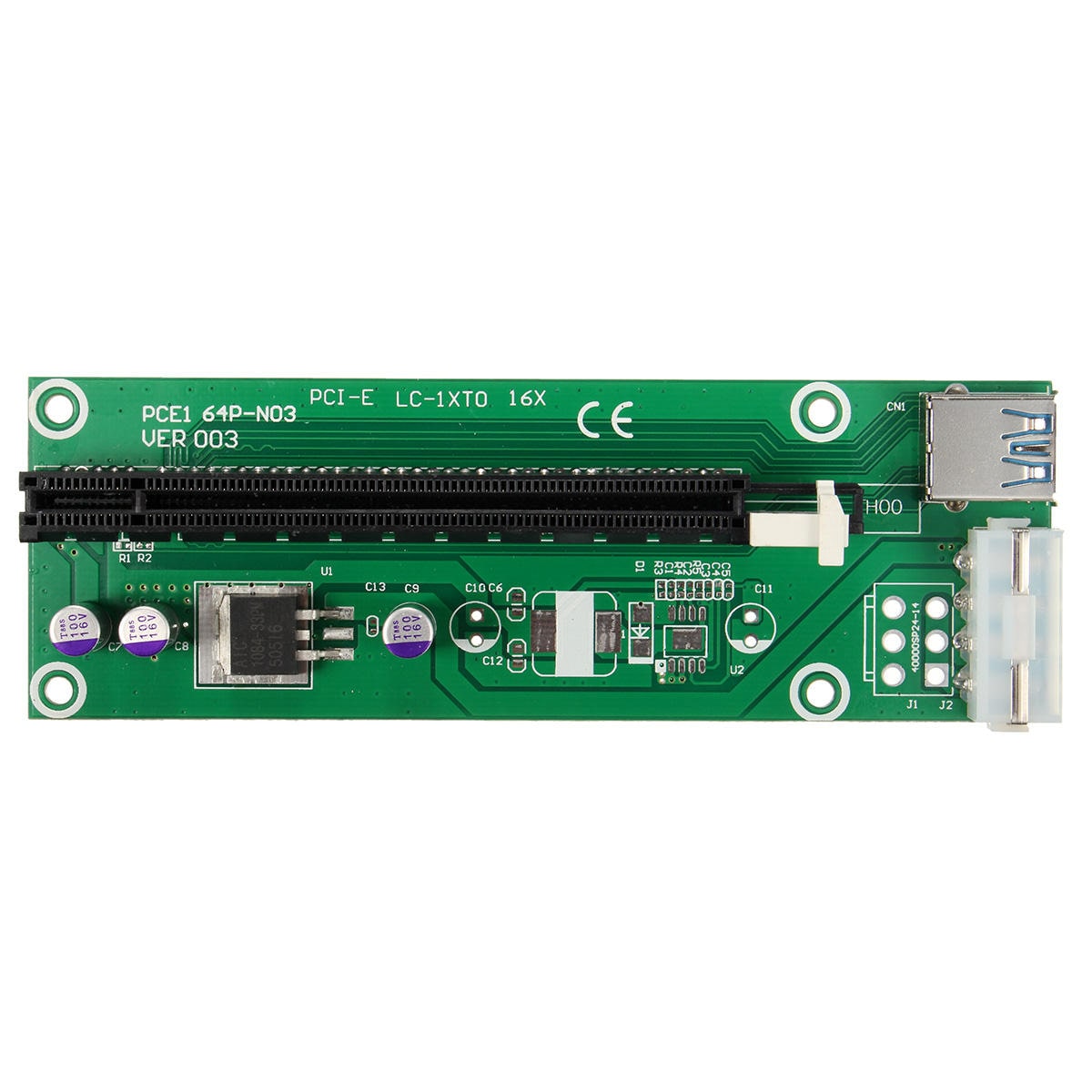 Oumij Mini PCI-E a PCI Express16x Extender Riser Adaptador con Cable de Oumij Mini PCI-E a PCI Express16x Extender Riser Adaptador con Cable de