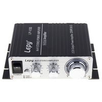 V3S Digital Hi-Fi Stereo Audio Power Amplifier 12V 25W For iPhone PC/Car MP3 black