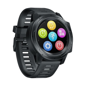 VIBE 5 PRO Full-round Touch Screen Sport Data Tracker Brightness Adjust Smart Watch BLACK COLOR