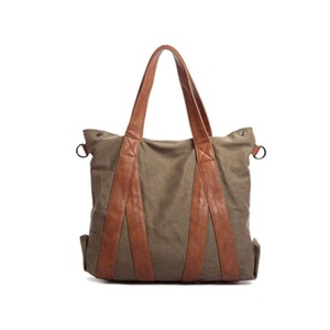 Vintage Canvas Shoulder Bag Tote Bag Hobo Shopper Duffel Bag