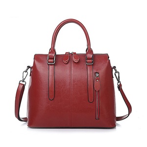 Vintage Genuine Pu Leather Luxury Handbags Spring Oil Wax Women Bags Designer Famous Brands Tote Shoulder Bag Female