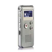 Voice Record Mini 8GB Digital Sound Audio Recorder Dictaphone MP3 Player Silver