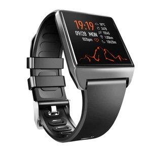 W2 1.3'' IPS Color Screen IP68 Waterproof Smart Watch Sleep Blood Pressure Monitor Music Camera Remote Control Fitness Smart Bracelet BLACK COLOR