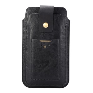Waist Bag Universal PU Leather Case Pouch Holster Bag Outdoor Waist Bag Case for Samsung Huawei Smart Phone