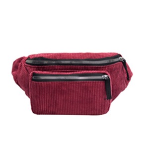 Waist Bag Women Men Unisex Belly Bags Corduroy Purse Bum Bag Money Wallet Travel Holiday Pack Waist Belt Chest Pouch Belly Bags