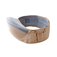 Waist belt Baby Carrier Waist Stool Walkers Baby Sling Hold Waist Belt Backpack(Khaki)