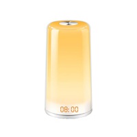 Wake Up Light, LED Alarm Clock Sunrise Simulation Digital LED Clock Touch Control Night Light 5 Natural Sounds,3 Brightness Bedside Lamp for Bedrooms