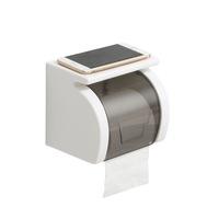 Wall Mounted Toilet Paper Holder Waterproof Tray Roll Tube for Toilet Paper Storage Box Tray Tissue Box Shelf Bathroom Product
