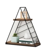 Wall shelves from creative iron punch the living room wall - mounted baskets bedside decorative home storage racks