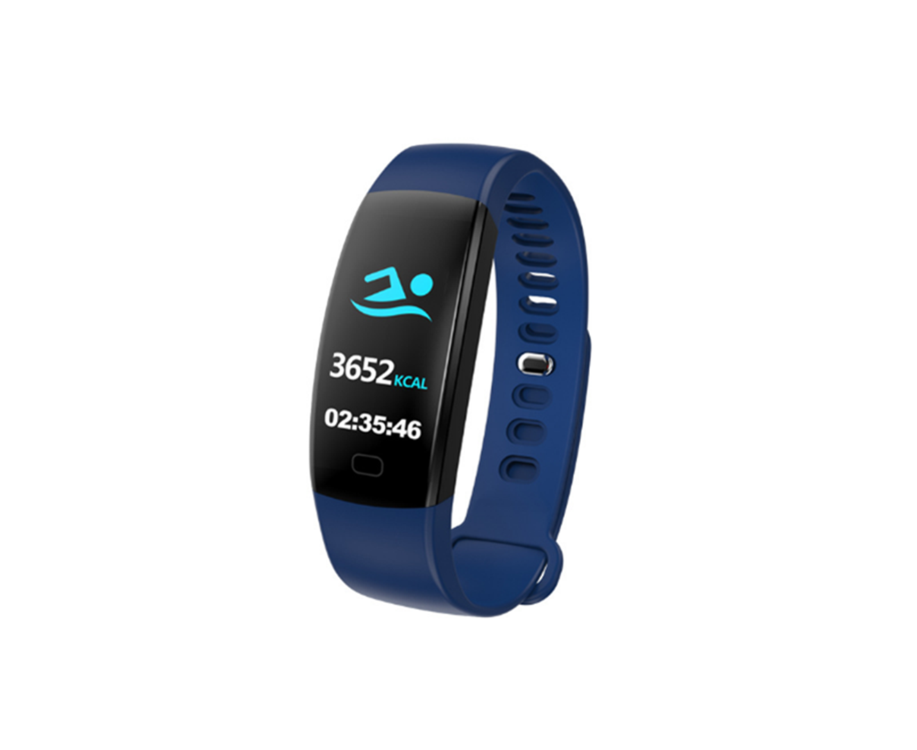 Waterproof Health Tracker,Fitness Tracker Color Screen Sport Smart Watch - BLUE