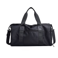 Waterproof Nylon Shoulder Travel Bag Leisure Sport Handbag with Shoes Socket (L)