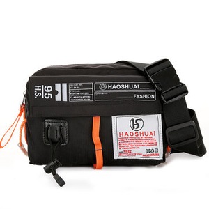 Waterproof Shoulder Bag Camping Travel Portable Crossbody Bag Storage Bag BLACK COLOR