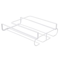 White Metal Fresh Bar Champagne Wine Glass Holder Rack Storage Cabinet Hanging