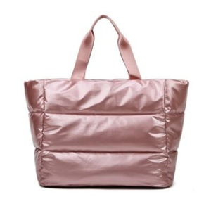 Winter New Large Capacity Shoulder Bag For Women Waterproof Nylon Bags Space Pad Cotton Feather Down Large Tote Female Handbags