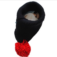 Winter Wool Children Collar Scarf Knitted Collar With Ball Neckerchief Clothing Accessories