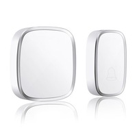 Wireless Chime Music Doorbell Transmitter + Receiver 110dB 4 Levels Voice Control Wireless Doorbell