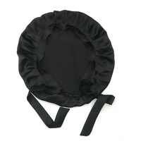 Woman Natural Silk Sleeping Cap Lightweight Breathable Help Sleeping Adult Night Protection Hair Adjustable Cap