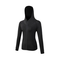 Women Athletic Outwear Zip Up Hoodie Sweatshirt Sports Wear