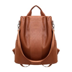 Women Backpack Travel Fashion PU Leather Zipper Lady Schoolbag Anti Theft Pack Female Tote Backpacks Waterproof Shoulder Bag