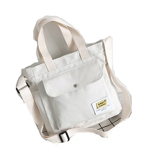 Women Canvas Bags, 2-in-1 Pack, Portable Handle Shoulder Bucket Decorative Girls Zipper Bag