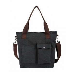 Women Canvas Tote Ladies Casual Shoulder Bag Foldable Reusable Shopping Bags Beach Bag Female Cotton Cloth bag