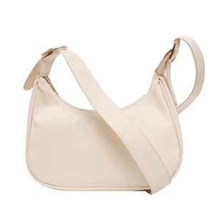 Women Crescent Shaped Simple Pu Leather Shoulder Handbags Vintage Crossbody Bag Fashion Exquisite Shopping Bags