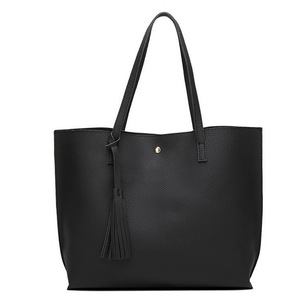 Women Fringe Solid Large Capacity Shopping Shoulder Tote Handbag Bags travel Casual Wild bag