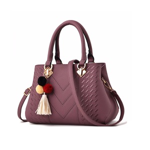 Women Handbags Tassel PU Leather Totes Bag Top-handle Crossbody Bag Shoulder Bag Lady Simple Style Hand Bags