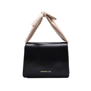 Women Hit Color Street Tote Elegant Bowknot Handle Travel Pu Leather Crossbody Bags Fashion Exquisite Shopping Bag