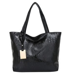 Women Crocodile Pattern Handbag Beach Tote Shoulder Bag Large Capacity Tote Bag