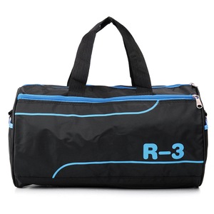 Women Men Nylon Sports Training Handbag Travel Tote Shoulder Messenger Gym Bag BLUE COLOR