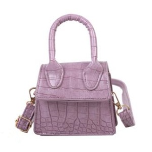 Women Mini Tote Bag New Crocodile Pattern Flip Messenger Crossbody Bag Female Simple Shoulder Bag Small Square Lady Handbag