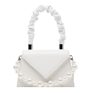 Women Pleated Totes PU Chain Crossbody Handbag Casual Solid Color Shoulder Bags Fashion Exquisite Shopping Bag