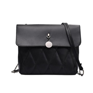 Women PU Crossbody Bag Large Capacity Solid Ladies Shoulder Bags Autumn Lattice Street Handbag