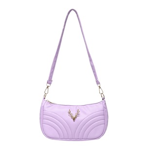 Women Pure Color Handbag PU Leather Solid Color Shoulder Underarm Bag Female Portable Travel Elegant Totes Bag