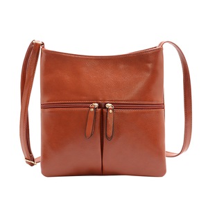 Women Retro Crossbody Shoulder Bag Solid Color PU Leather Messenger Large Capacity Female Daily Travel Handbags