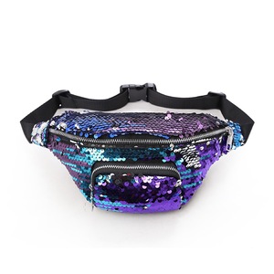 Women Reversible Sequins Fanny Pack Glitter Waist Bag Female Travel Money Phone Fanny Shoulder Bag Bum Bag Design