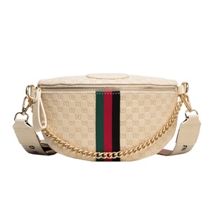 Women's Bags New Fashion Crossbody Chest Bag Tide Wide Shoulder Strap Single Shoulder Small Bag