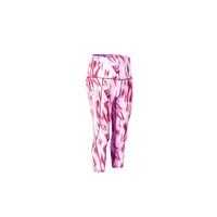 Women'S High Waist Printed Yoga Pants Tummy Control Workout Leggings - Fog Cloud Red