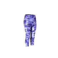 Women'S High Waist Printed Yoga Pants Tummy Control Workout Leggings - Ink Blue