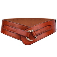 Women's synthetic elastic belt, new design elastic belt