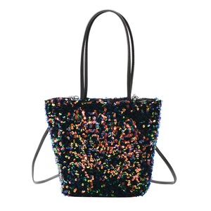 Women Sequin Bucket Handbag Ladies Fashion Shoulder Messenger Bag Fashion Ladies Travel Shoulder Messenger Sling Bags
