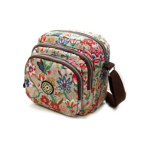 Women Shoulder Bag Waterproof Nylon Handbag Multilayer Crossbody Bag(Colorful)