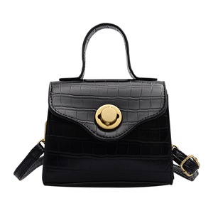 Women Solid Flap Messenger Purse Retro Alligator Pu Leather Fashion Shoulder Bags PU Leather Crossbody Messenger Purse