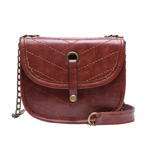 Women Solid Flap Mini PU Leather Shoulder Bag Female Casual Chain Square Small Handbags Fashion Women Handbag