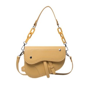 Women Tote Unique Shape Saddle Handbag Fashion Luxury Design Shoulder Bag Lady Retro Printings for Female No Pocket