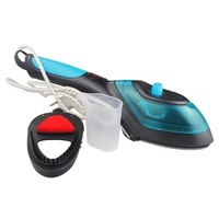 YB-888 900W 2 in 1 Multifunction Household Small Handheld Ironer Travel Portable Handheld Steam Hanging Hot Machine with Steam Brush & Measuring Cup, EU Plug(Black)