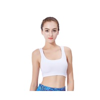 Yoga Bra Support Sports Running Shock-Proof Gathering Sports - WHITE