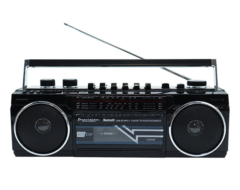 Buy 80s Boombox Single Cassette Player Speaker Retro Style Bluetooth AM ...