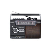 Portable Bluetooth Cassette Player AM/FM Retro Radio Brown PA-3000